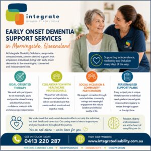 NDIS early onset dementia provider Morningside QLD
